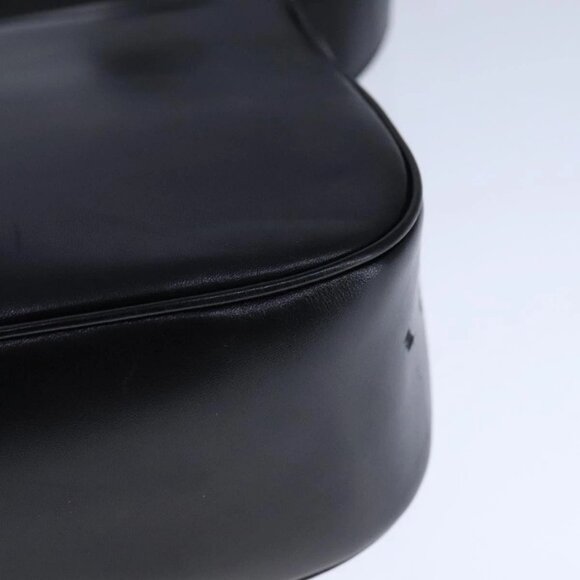 Salvatore Ferragamo Vala Shoulder Bag Leather Black Gold Auth 109105 - Picture 4 of 16